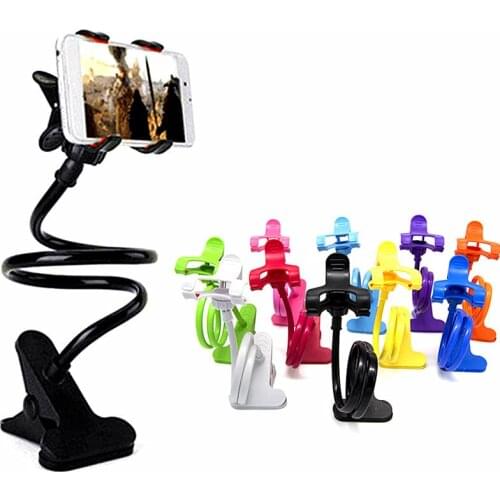 Universal Lazy Holder Arm Flexible Mobile Phone Stand Stents Holder Bed Desk Table Clip Gooseneck Bracket for Phone Muti Colors