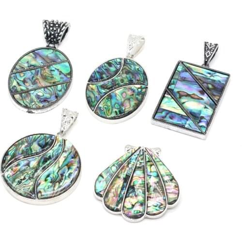 Hot Sale New Natural Abalone Shell Pendant Charm for Jewelry Making DIY Bracelets Earring Necklace Accessories or Jewelry Gift