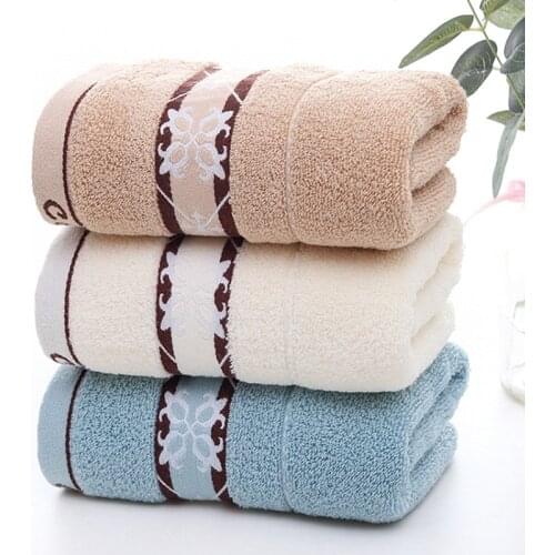 Cotton Face Towel Bath Body Hair Hand Towel Bathroom Washbasin Facecloth Daily Washing Absorbent Jacquard Cloth 35*75cm TJ1717
