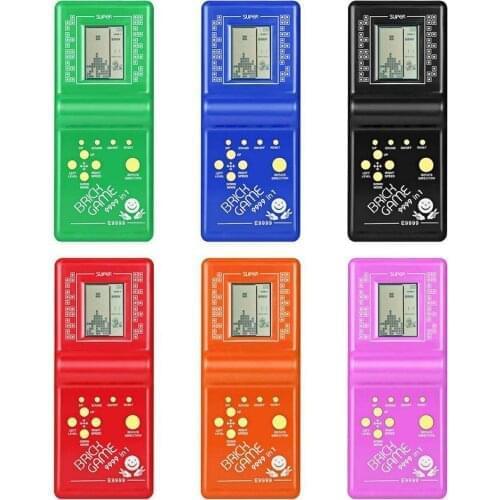 KaKBeir Classic Handheld Game Machine Tetris Brick Game Kids Game Machine Toy with Game Music Playback