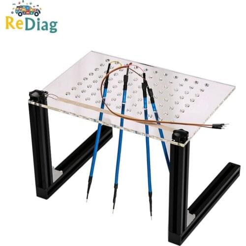 LED BDM Frame Acrylic ECU Programmer Full Set With 4Pcs Probe Pens For Fgtech BDM100 Car ECU Tool LED BDM FRAME