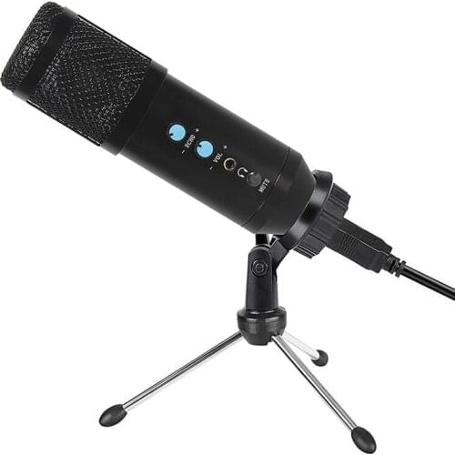 Microphone,for Game Microphones,Podcasts,YouTube Record,Plug and Play with Adjustable Tripod Stand,for Windows Mac,Etc