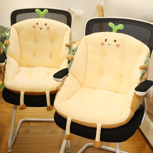 New Cute Sandwich Chair Pillow Plush Stuffed Food Sandwich Bread Seat Pillow Winter Office Cushion Keep Warm Home Decor Gift