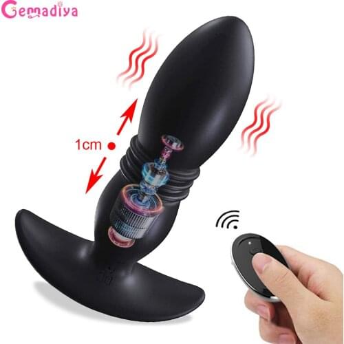 Newest Vibrating Butt Plug for Men Prostate Massager Masturbators Woman Gay Dildo for Anal Vibrators Stretching Devices Sex Toys