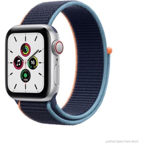 APPLE New Apple Watch SE GPS + Cellular 40MM/44MM Aluminum Case with Sport Loop Band Remote Smartwatch LTE iwatch SE