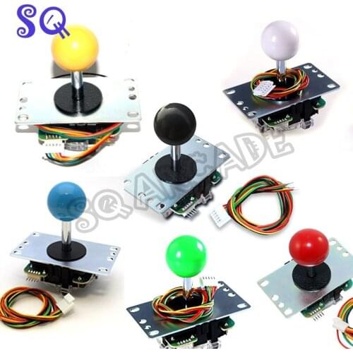 Sanwa original joystick JLF-TP-8YT-SK with 5-Pin Wiring Harness for Arcade Game Machine Accessories/Cabinet Parts