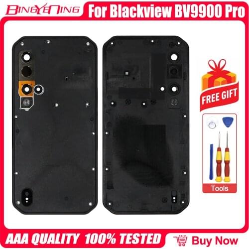 Original Battery Cover Back housing case + Battery cover adhesive For 5.84 inch Blackview BV9900/BV9900 Pro Phone