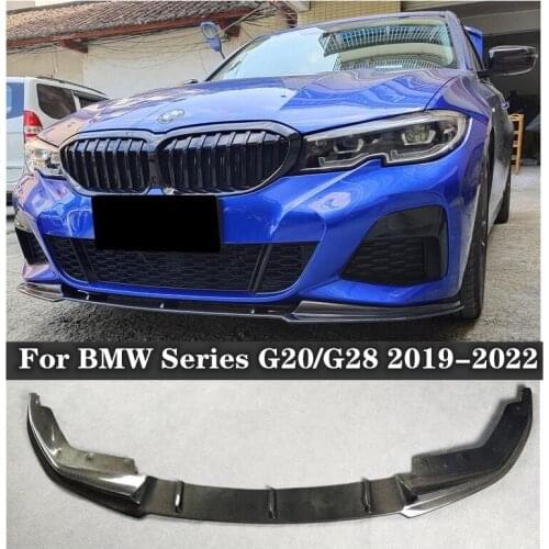 NEW High Quality Carbon Fiber Bumper Front Lip+ Rear Diffuser Cover Protector Fits For BMW Series G20/G28 2019 2020 2021 2022