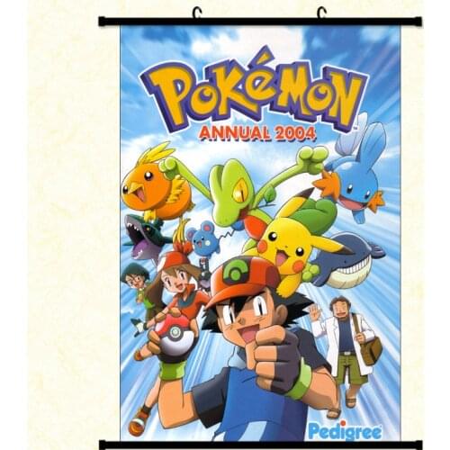 Pokemon Kids Toys Room Watercolor Canvas Painting for Children Wall Art Poster Print Pokemon Cartoon Anime Figure Poster Paster