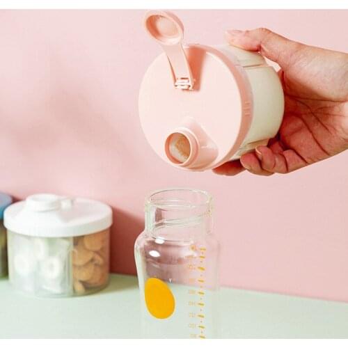 4 Grid Portable Baby Food Storage Box Essential Cereal Infant Milk Powder Box Toddler Kid Snacks Container Baby Food Storage Box