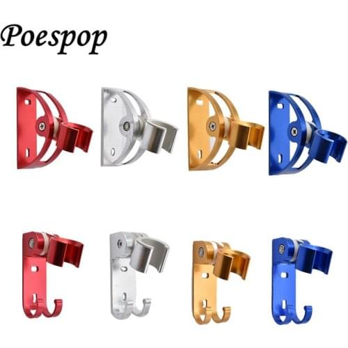 POSEPOP Bathroom Wall Mount Shower Head Holder 180 Degree Rotating Adjustable Shower Head Holder Chrome Stand Bracket 4 colors