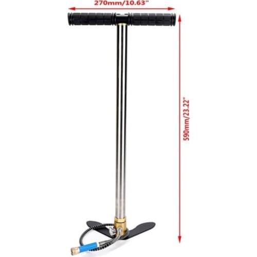 PUMP 30mpa 4500psi 3 Stage Hand Operated PCP Pump For Air Rifles Paintball , Mini High Pressure Compressor