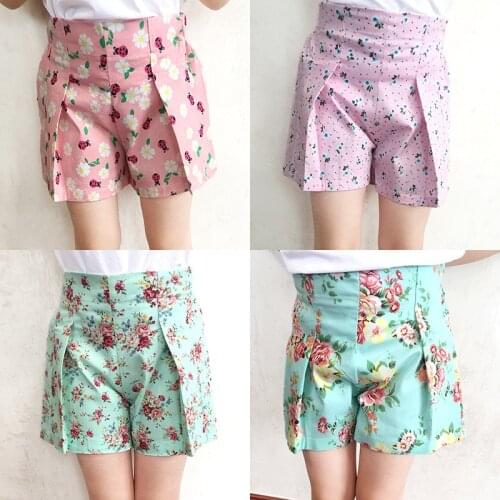 2019 Summer Hot Sale Girls Short 3-11Y Children Printed Floral Cotton Short Fashion Thin Style Girl Elastic Waist Beach Shorts
