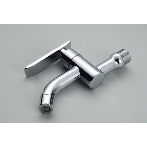 G1/2" Sink Basin Faucet Bathroom Washing Machine Copper Faucet Single Outlet Single Handle Basin Shower Cold Bathtub Faucet