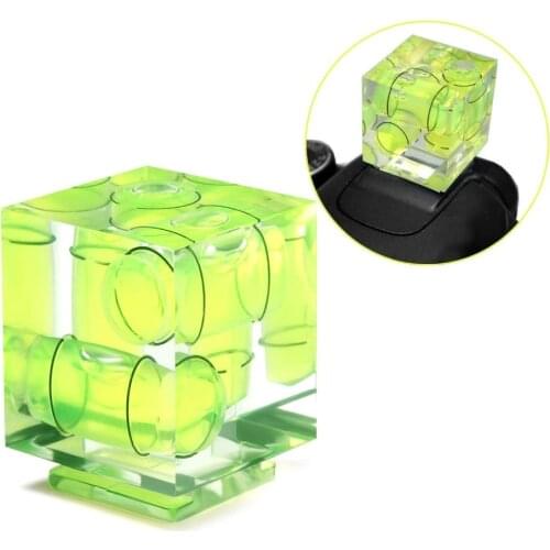 Three Axis Hot Shoe Bubble Spirit Level with Standard Hot Shoe Mount for SLR/DSLR Cameras