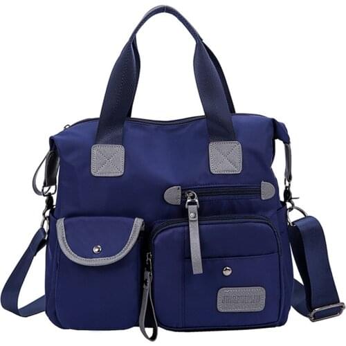 Large Capacity Cosmetic Bags Women Fashion One Shoulder Mummy Bags Waterproof Nylon Travel Organizer Makeup Bags with Pocket