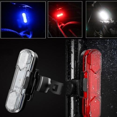 USB Rechargeable LED Bike Bicycle Light Mountain Cycling Tail Rear Light Waterproof Safety Warning Lamp MTB Bicycle Accessories
