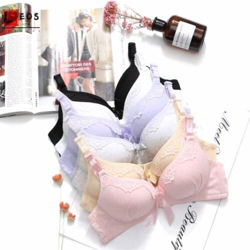 Women No Trace Bra Soft Thin Underwear for Young Girls Seamless Lingerie Teenager Fashion Lace Brassiere Top Comfort Sleep Bras