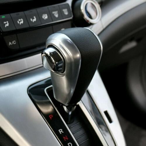 2Pcs Car ABS Chrome Gear Shift Knob Trim Cover For Honda CRV/CR-V 2012-2016 Car modification Auto parts