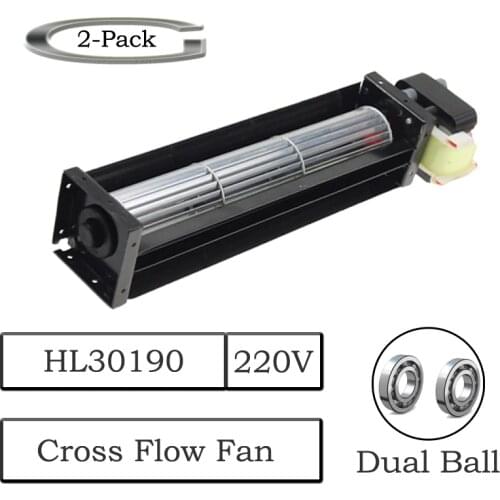 2PCS Gdstime AC 220V HL30190 Cross Flow Fan 270mmX50mmX48mm 12W Cooler Fan