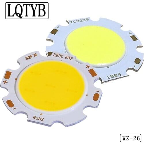 2pcs highlight COB light source chip led lamp bead luminous chip spotlight track light downlight chip 3w-20w