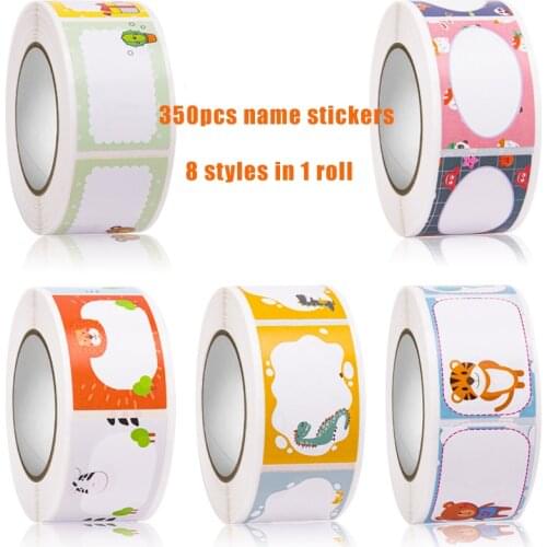 350Pcs Name Labels Stickers 2.5x3.7 CM Rectangle Writable Label for Storage Classification Mark Home Refrigerator Decor Stickers