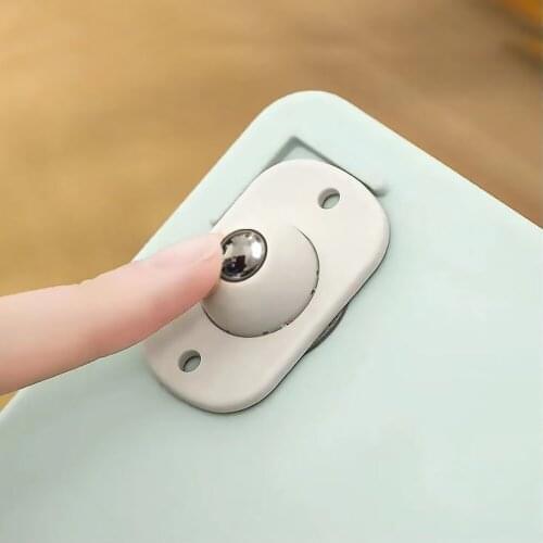 Paste Type Universal Pulley 4Pcs Adhesive Pulley Storage Box Pulley Can Self-adhesive Pulley Home No Noise No Scratches Box