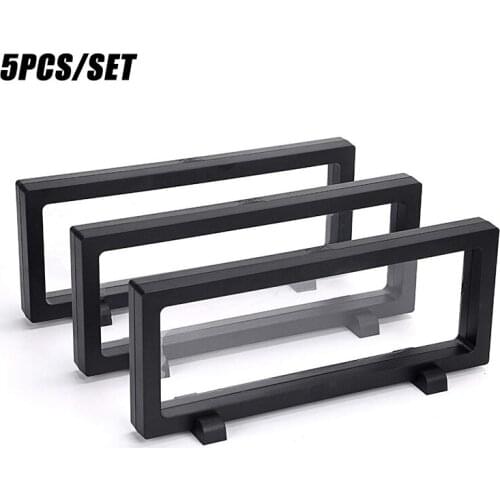 5Pcs/Set 3D Floating Display Show Case Rectangle Suspension Frame for AA Medallion Coin Jewelry Pin