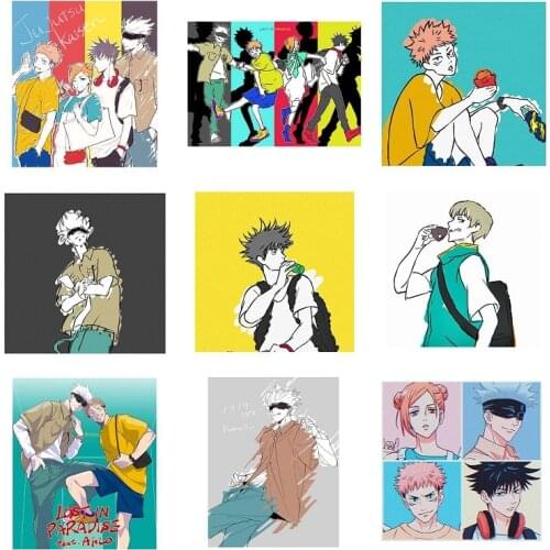 5D DIY Diamond Painting Diamond Embroidery Anime Jujutsu Kaisen Poster Comic Figures Anime Posters Rhinestone Picture Home Decor
