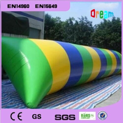 Free Shipping 9*3m Inflatable Water Blob Jump Water Toys Water Blob Jumping Bag Inflatable Aqua Trampoline With a Pump