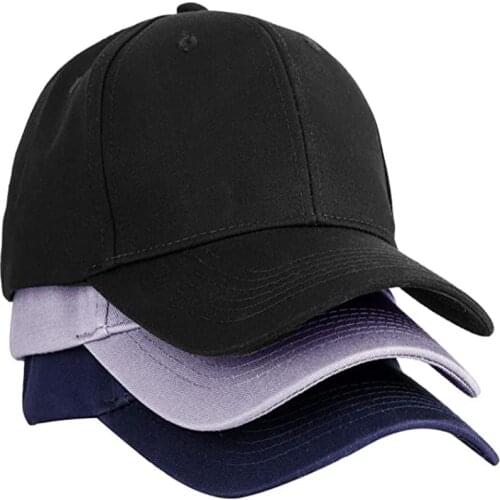 Men Women Plain Baseball Cap Dad Hat Adjustable Low Profile Street Hip Hop Trucker Cap Solid Color Adults Fashion Sports Cap