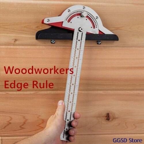 Woodworkers Edge Rule 10/15/20inch Protractor Angle Protractor Woodworking Ruler Angle Measure Stainless Steel Carpentry Tool