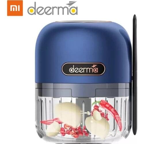 New Deerma Electric Grinder Mini Household Garlic Mashed Ginger Paste Pepper Peanut Minced Meat Wireless Portable Food Processor