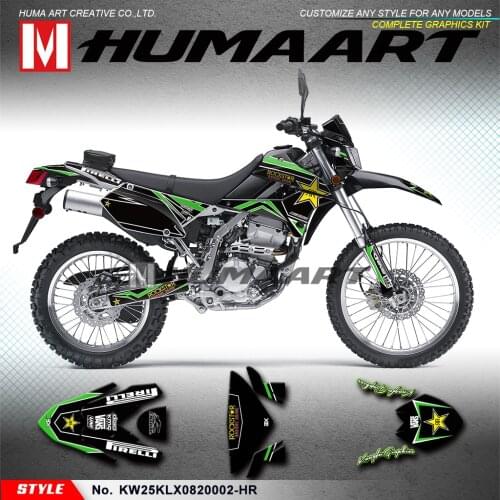 HUMAART Motocross Decals Graphics Stickers for KLX 250 S D-Tracker X Final Edition 2008 2009 2010 2011 to 2020