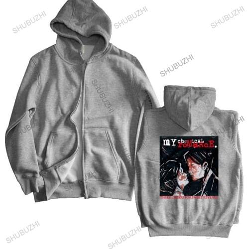 Cotton sweatshirt male hoodies MY CHEMICAL ROMANCE THREE CHEERS FOR SWEET REVENGE SHORT shubuzhi men autumn winter zipper