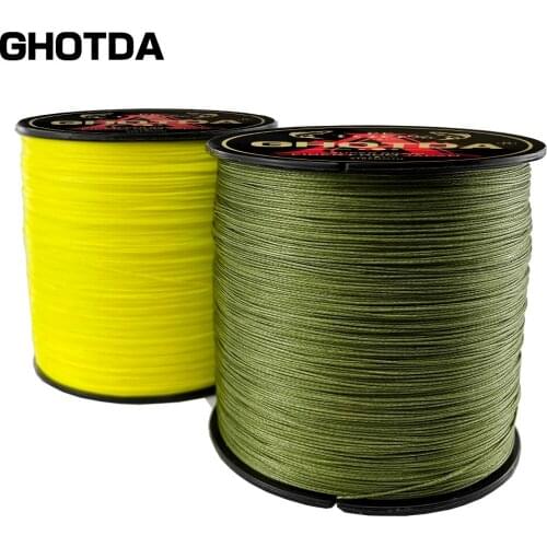 GHOTDA 4 Strands 300M 500M Fishing Line Braided Cord For Fishing Line Multifilament Carp Fishing Line Carp PE Braided