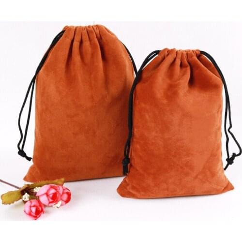 5pcs/lot 15x20cm Soft Velvet Packaging Bags Drawstring Velvet Jewelry Storage Bags for Jewelry Wedding Candy Gifts Package Bags