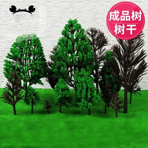 10Pcs Plastic Model Tree or Trunk without leaves For Miniature Ho Scale Train Railway Railrow Railroad Wargame Layout Diorama