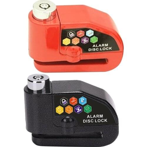 Motorcycle Alarm Lock Motorbike Anti-theft Alarm Wheel Disc Brake Security Safety Siren Lock For Electric Car Bicycle Bike Wheel