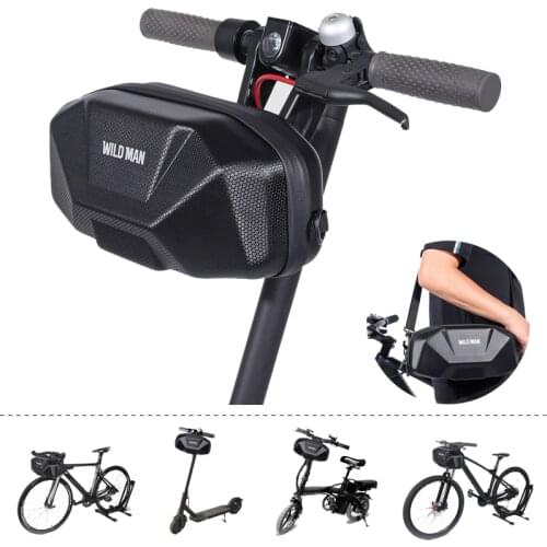 WILD MAN Electric Scooter Bag Accessories Adult Waterproof for Xiaomi Scooter Handerbar Front Bicycle Bag Large 5L 4L 3L 2L