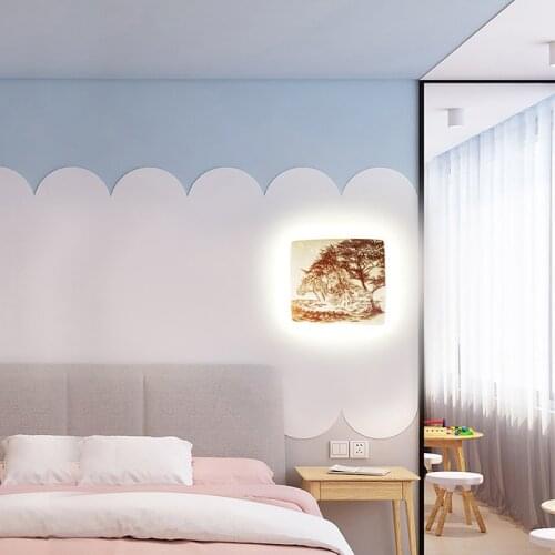 LED bedroom cloakroom wall lamp balcony study ceiling lamp hotel restaurant modern art lighting