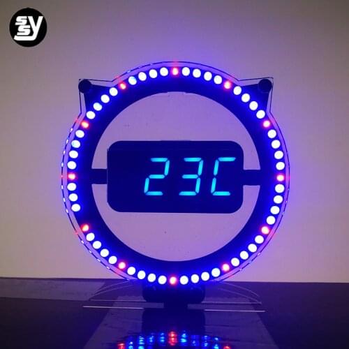 Led digital clock diy kit Electronic learning kit soldering kit