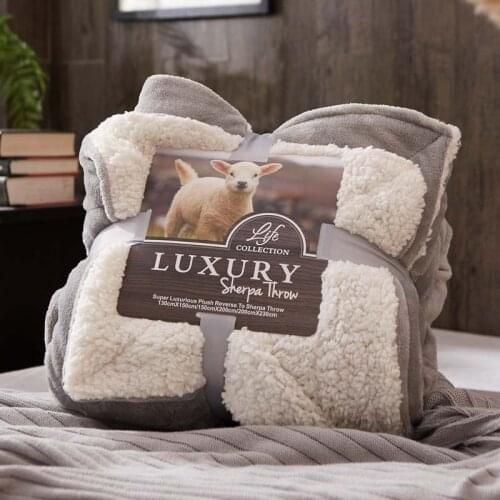 Thick Fleece Soft Warm Duvet Cover Sherpa Quilt Baby Sleeping Comforter Bedspread Plush Bed Linen