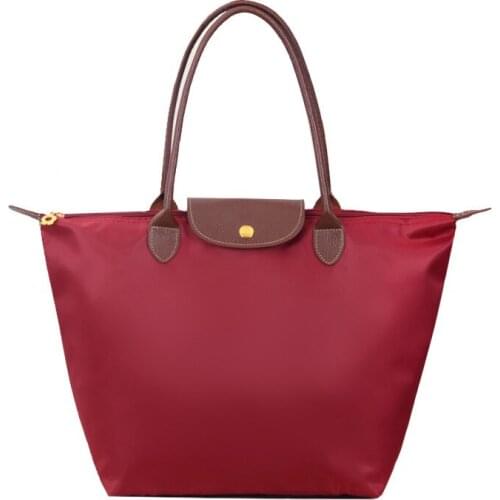 Waterproof Shoulder Bag Oxford Cloth Handbag Womens Folding Beach Dumpling Bag Fitness Shopping Totes