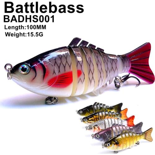 10cm 15.2g Wobblers Pike Fishing Lures Artificial Multi Jointed Sections Artificial Hard Bait Trolling Pike Carp Fishing Tools