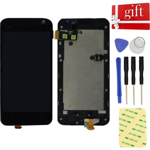 For HTC Desire 300 LCD Display Panel Screen Module Monitor Touch Screen Digitizer Sensor Glass Assembly with Frame Replacement