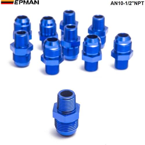 10PCS/LOT Oil cooler fitting AN10-1/2''NPT (blue,H Q) TK-FITTING AN10-1/2''NPT