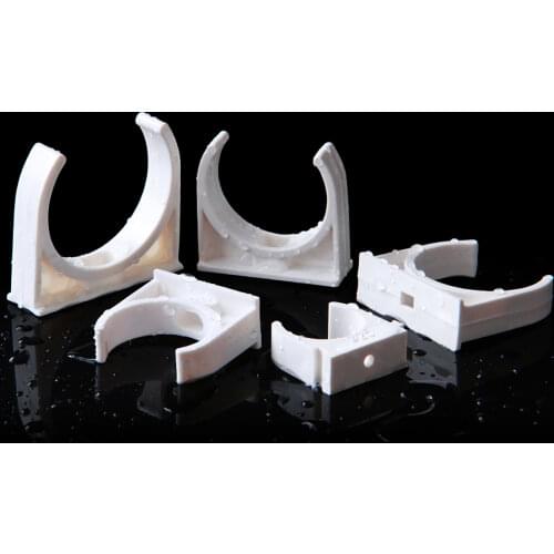 20/25/32/40/50mm PVC Pipe Clamps U-Type Plastic Pipe Clip Tube Support Holder PVC Pipe Connector Garden Irrigation Fittings