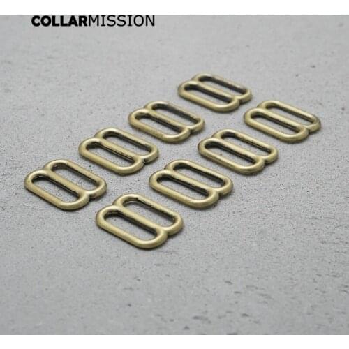20mm adjustable buckle loop for dog collar harness backpack strap accessory bronze BZK20QT
