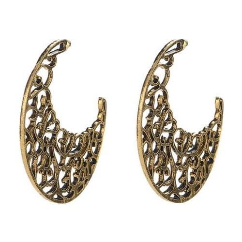 8 Kinds Boho Ethnic Style Feather Shape Votex Gear Shape Hollow-Out Silver Plated Golden Drop Earrings Dangle Earrings For Women